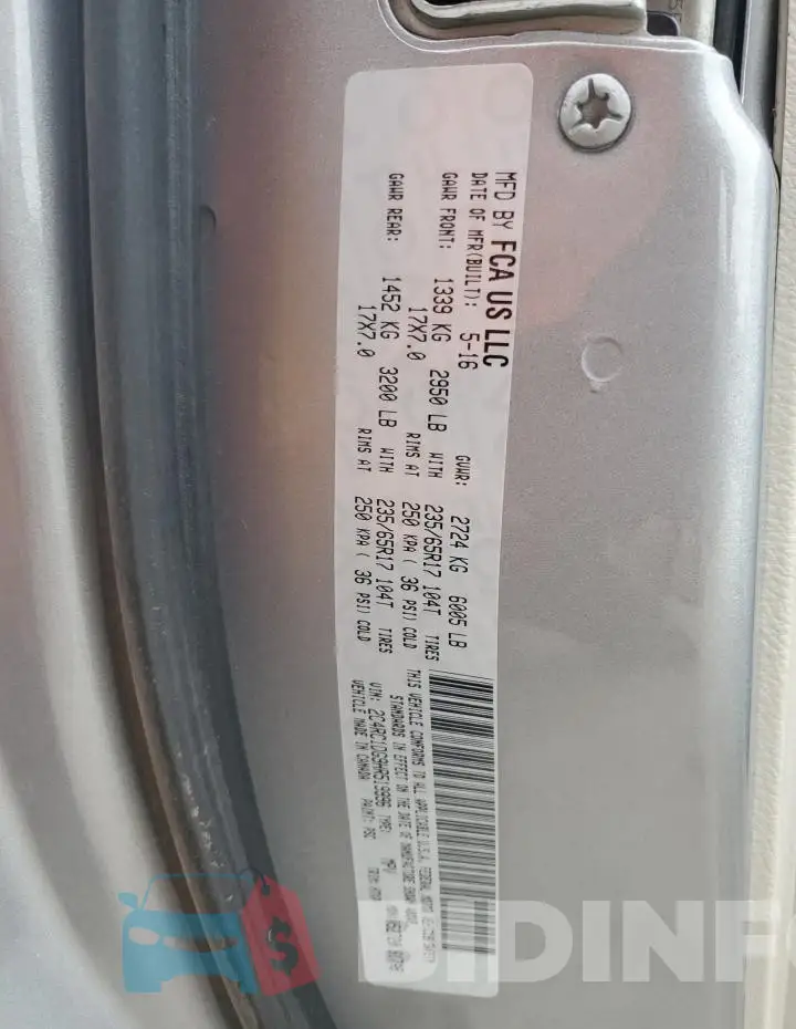 2C4RC1DG9HR519996 Photo# 13