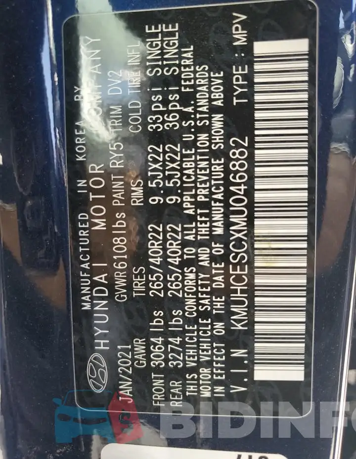 KMUHCESCXMU046882 Photo# 12