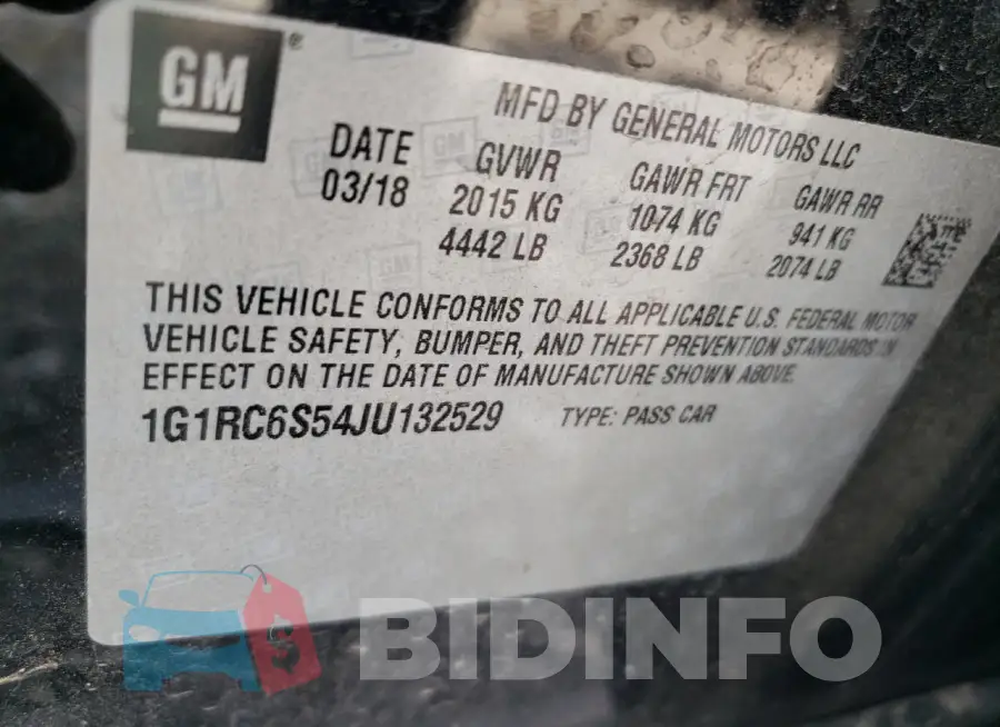 1G1RC6S54JU132529 Photo# 12