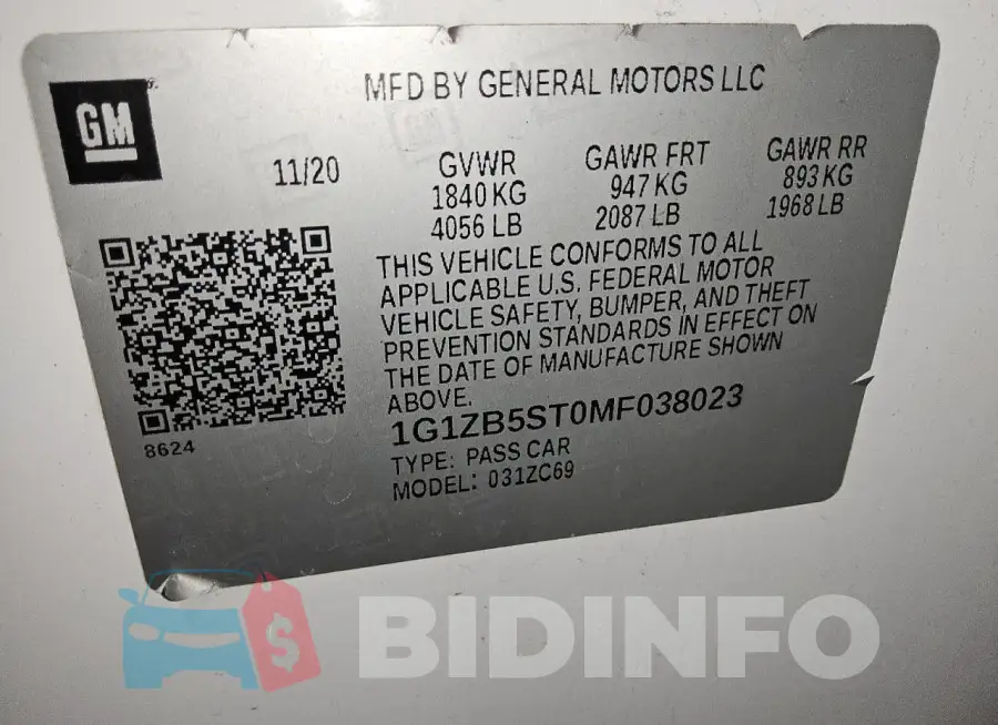 1G1ZB5ST0MF038023 Photo# 12