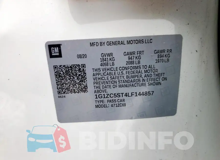 1G1ZC5ST4LF144857 Photo# 13