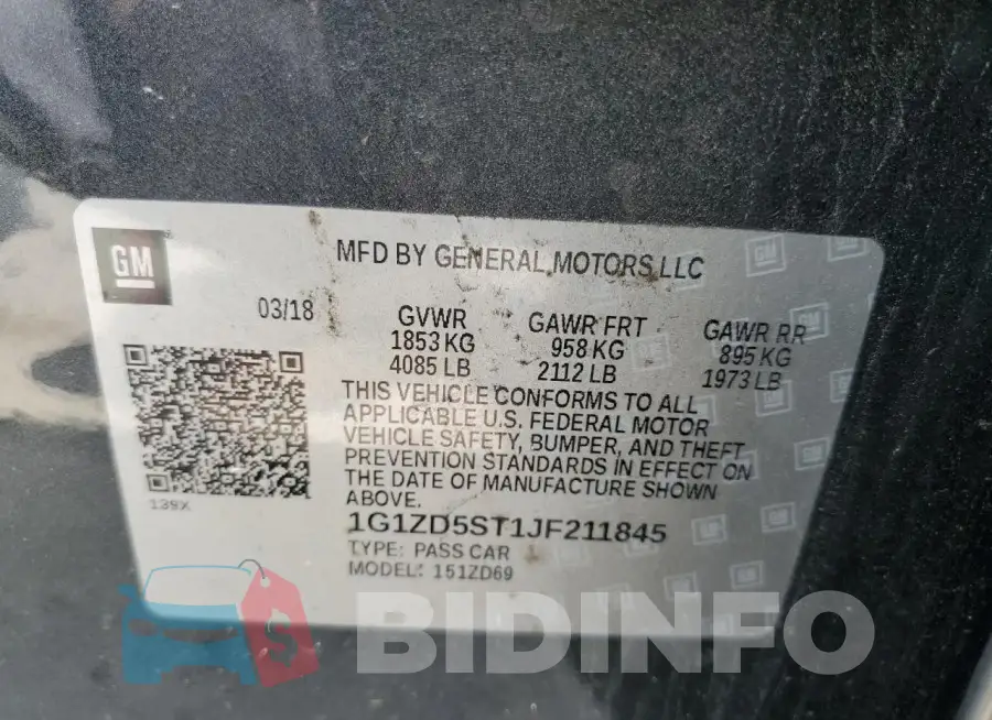 1G1ZD5ST1JF211845 Photo# 12