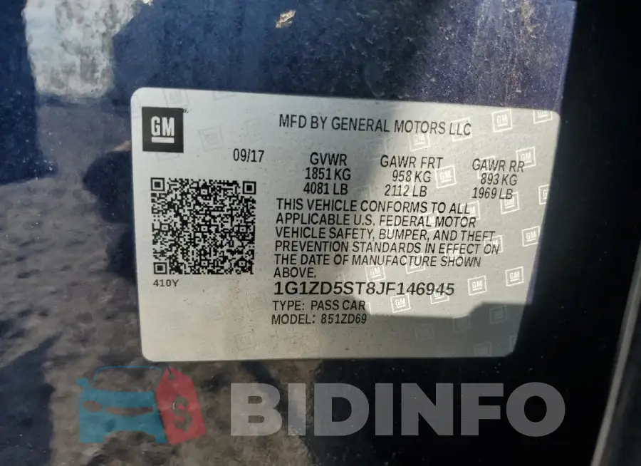 1G1ZD5ST8JF146945 Photo# 12