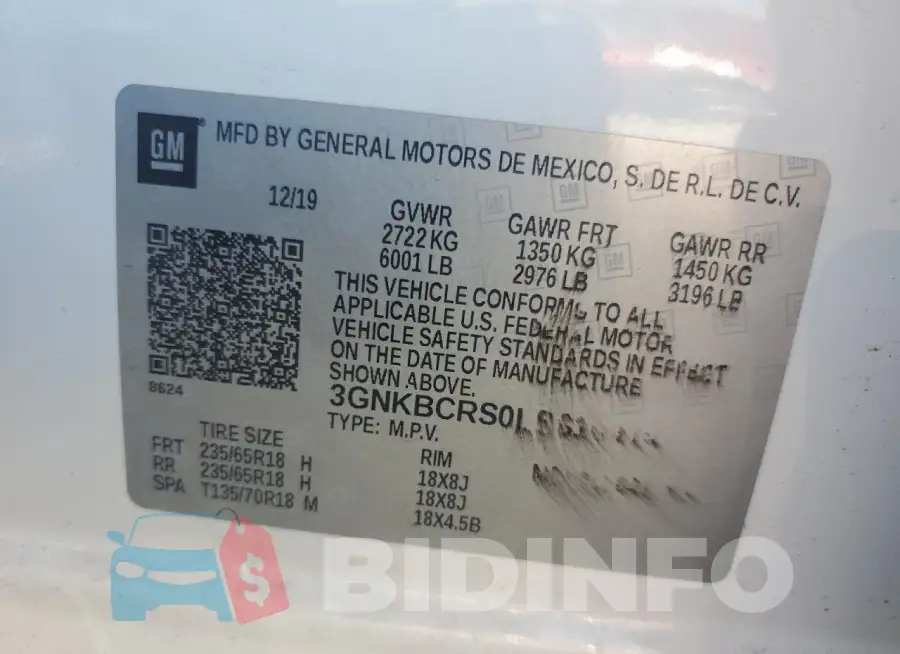 3GNKBCRS0LS610414 Photo# 13