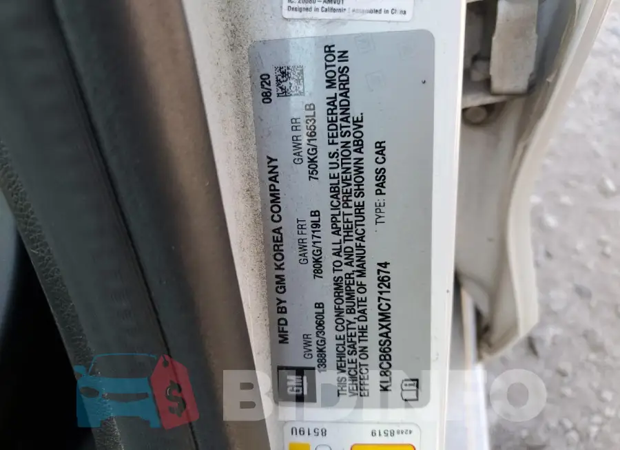 KL8CB6SAXMC712674 Photo# 12