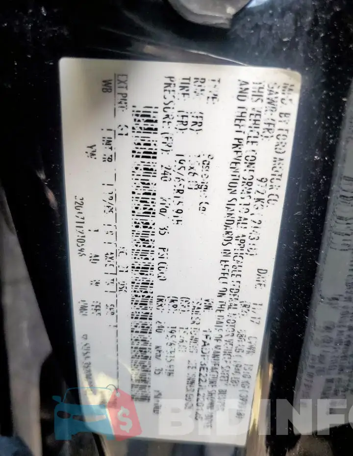 1FADP3E22JL220125 Photo# 12