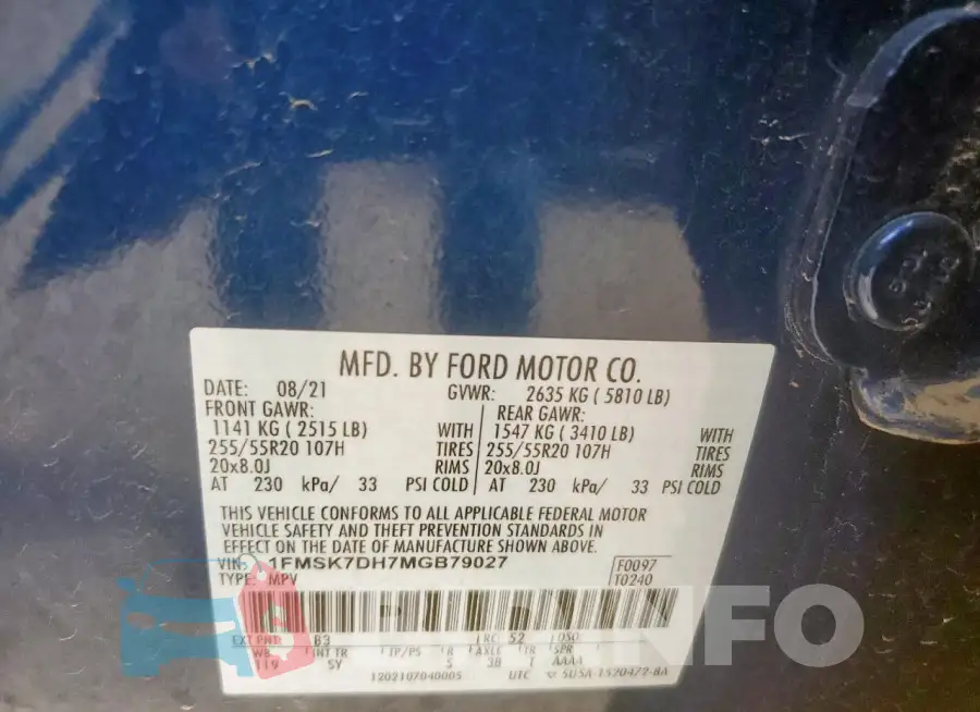 1FMSK7DH7MGB79027 Photo# 13