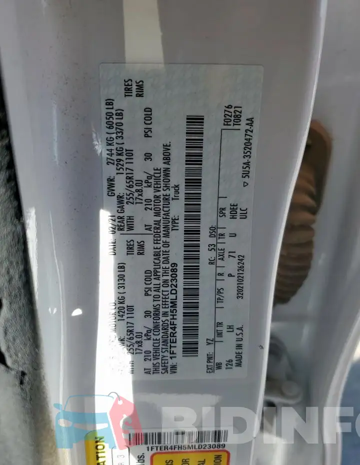 1FTER4FH5MLD23089 Photo# 12