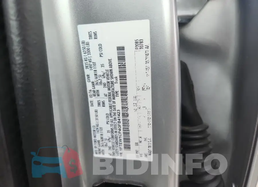 1FTEW1CP4GFB41423 Photo# 12