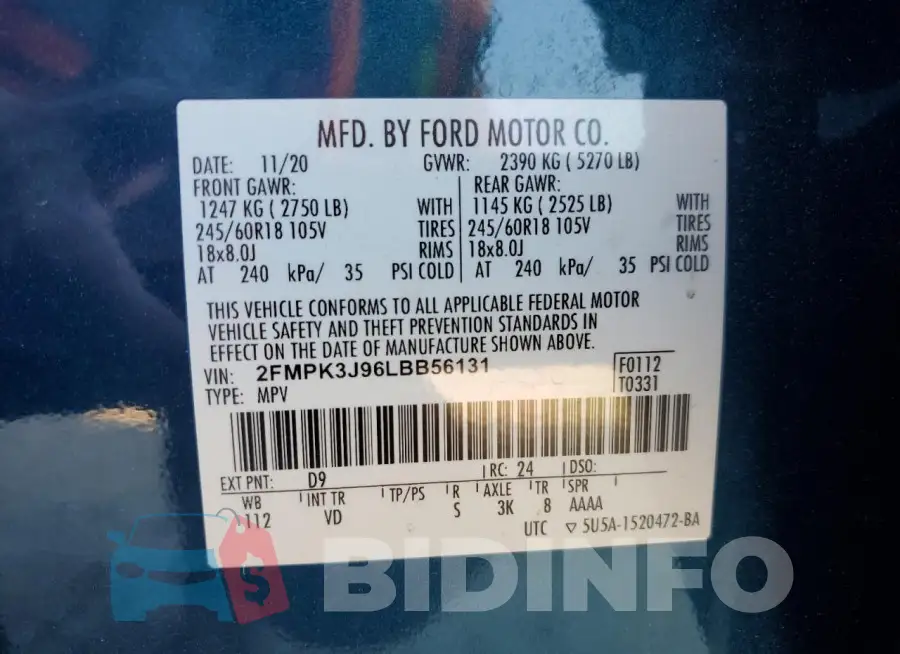 2FMPK3J96LBB56131 Photo# 13