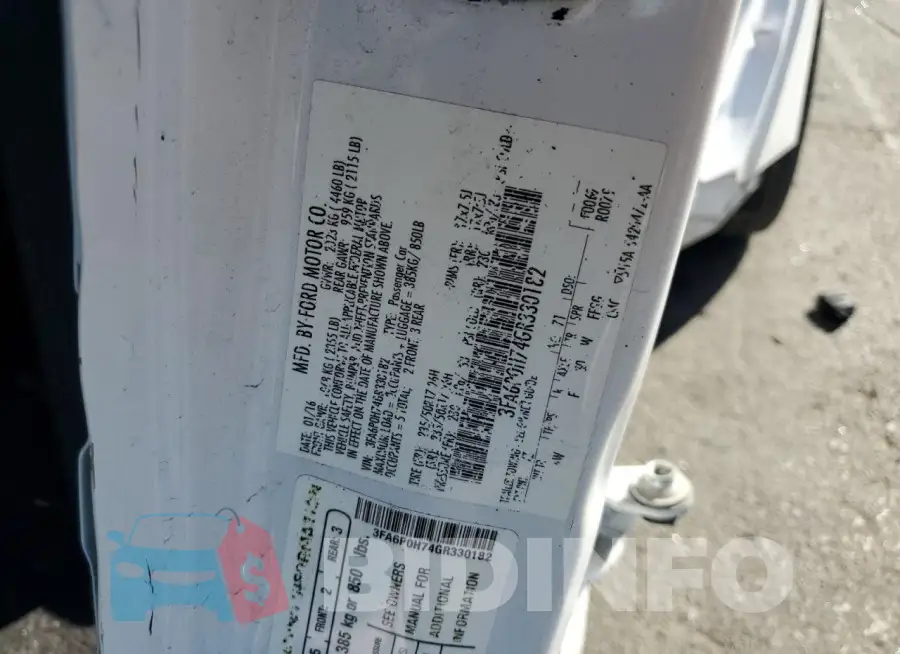 3FA6P0H74GR330182 Photo# 12