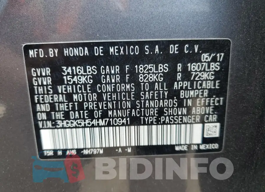 3HGGK5H54HM710941 Photo# 14