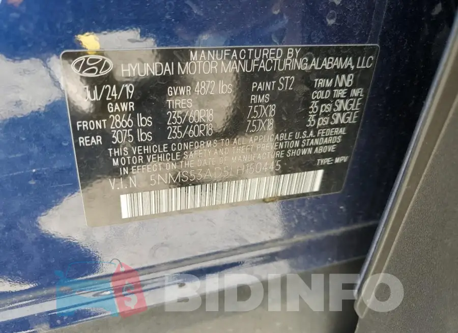 5NMS53AD5LH150445 Photo# 13