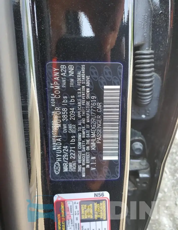 KMHLM4DG2RU777619 Photo# 13