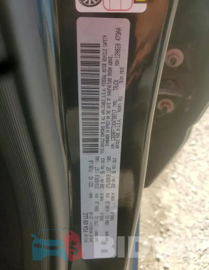 1C6SRFFT1KN739717 Photo# 12