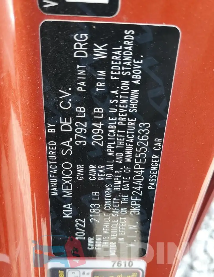 3KPF24AD4PE552633 Photo# 12