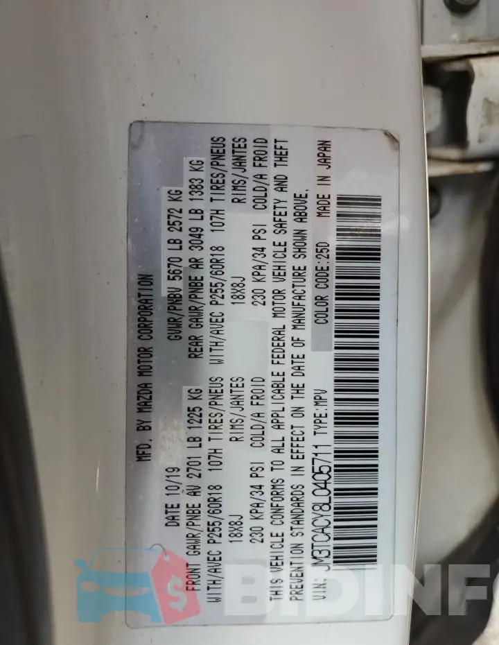 JM3TCACY8L0405711 Photo# 13