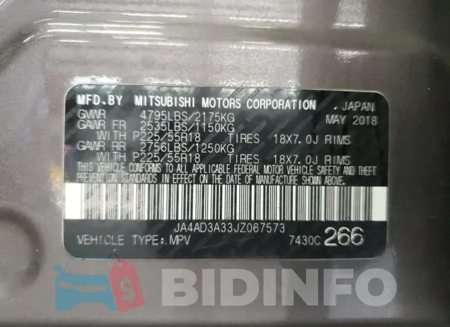 JA4AD3A33JZ067573 Photo# 13