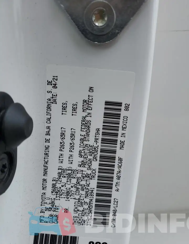 3TMCZ5AN5MM418941 Photo# 12