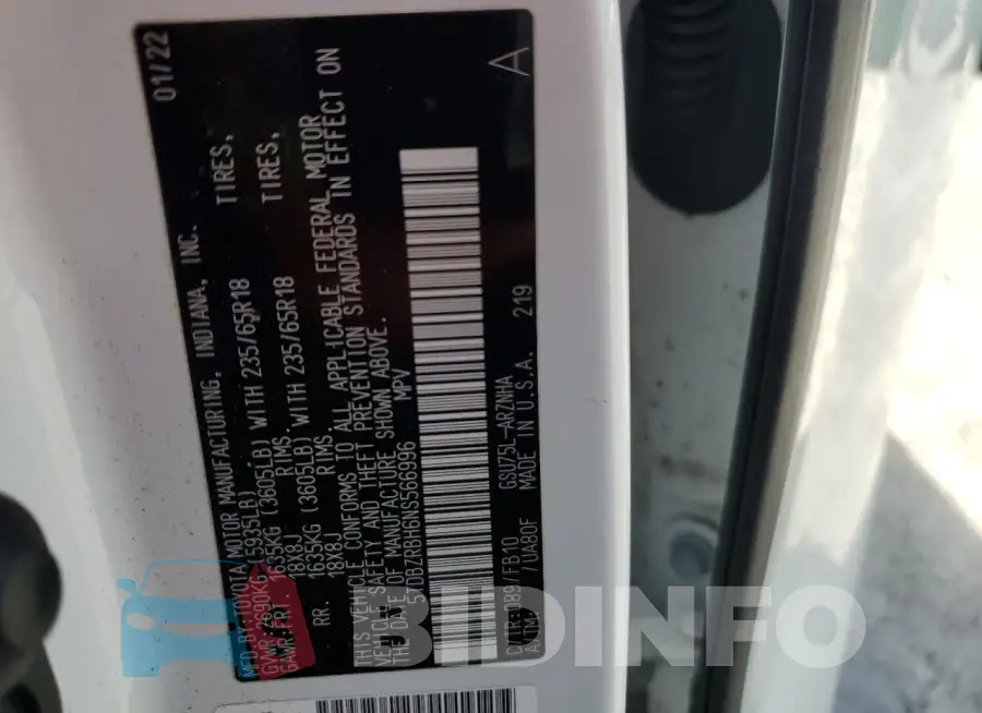 5TDBZRBH6NS566996 Photo# 13