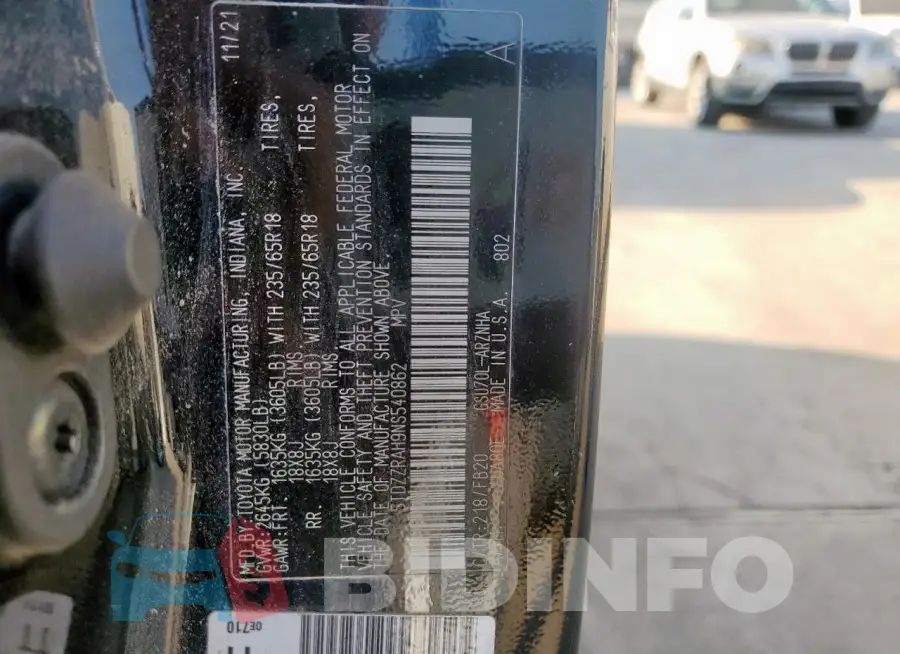 5TDZZRAH9NS540862 Photo# 13