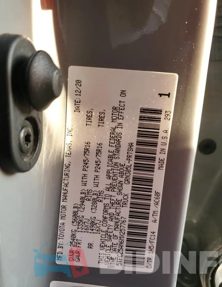 5TFCZ5AN6MX257767 Photo# 13