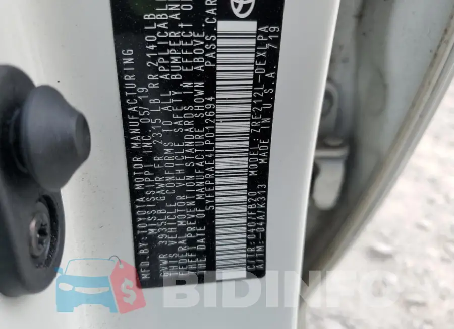 5YFEPRAE4LP012694 Photo# 13