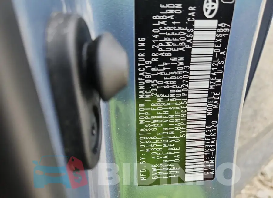 5YFP4RCE5LP027073 Photo# 12