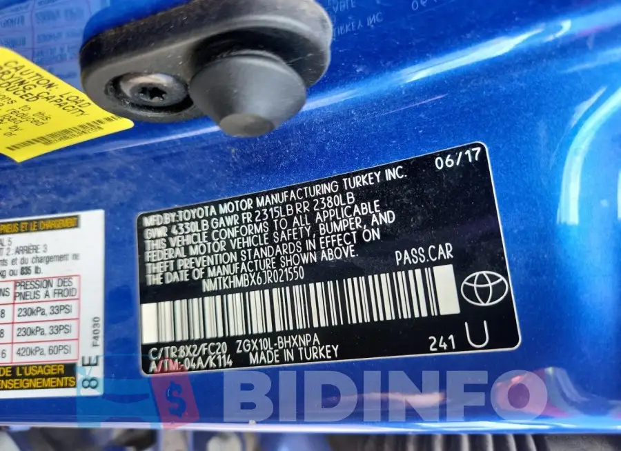 NMTKHMBX6JR021550 Photo# 13