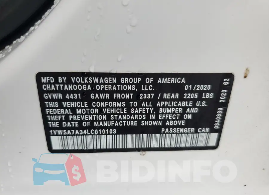 1VWSA7A34LC010103 Photo# 12