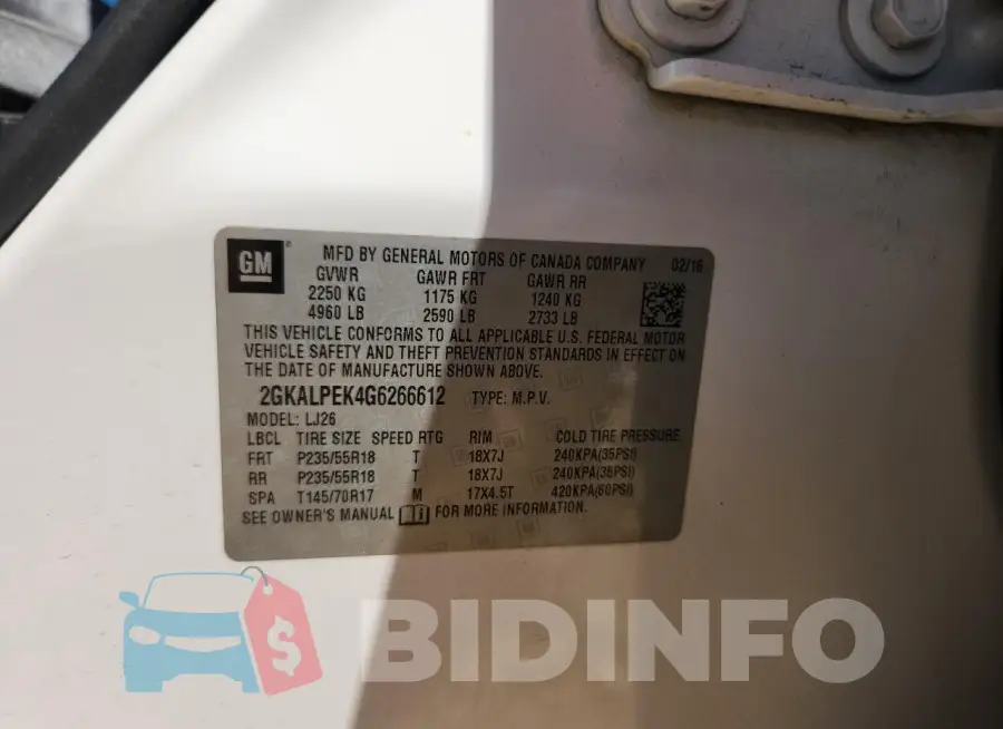 2GKALPEK4G6266612 Photo# 13