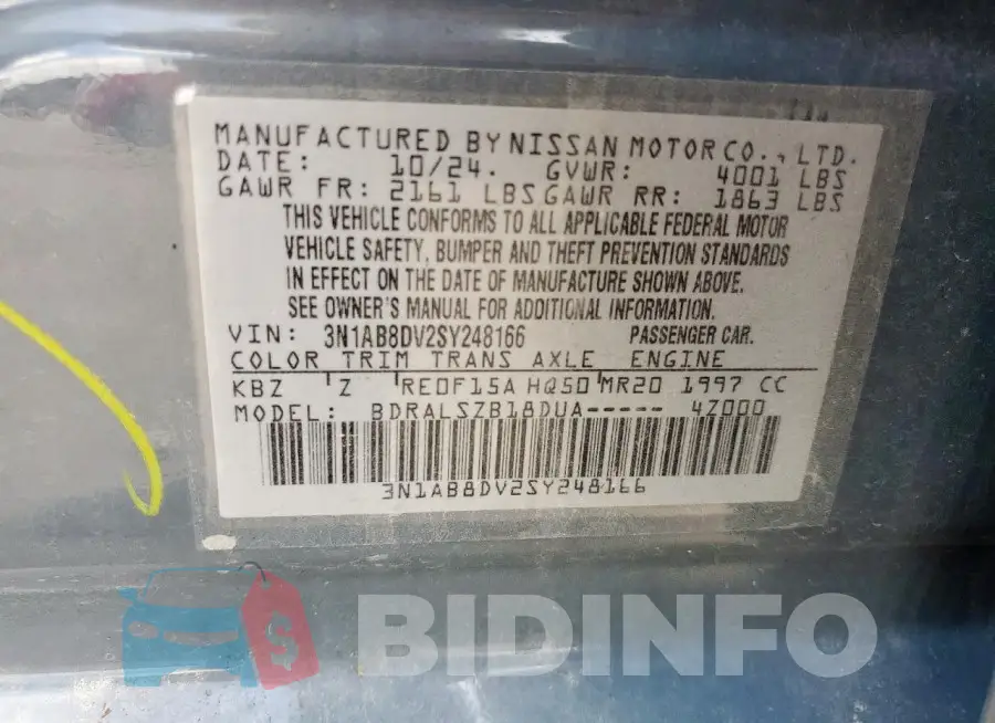 3N1AB8DV2SY248166 Photo# 13