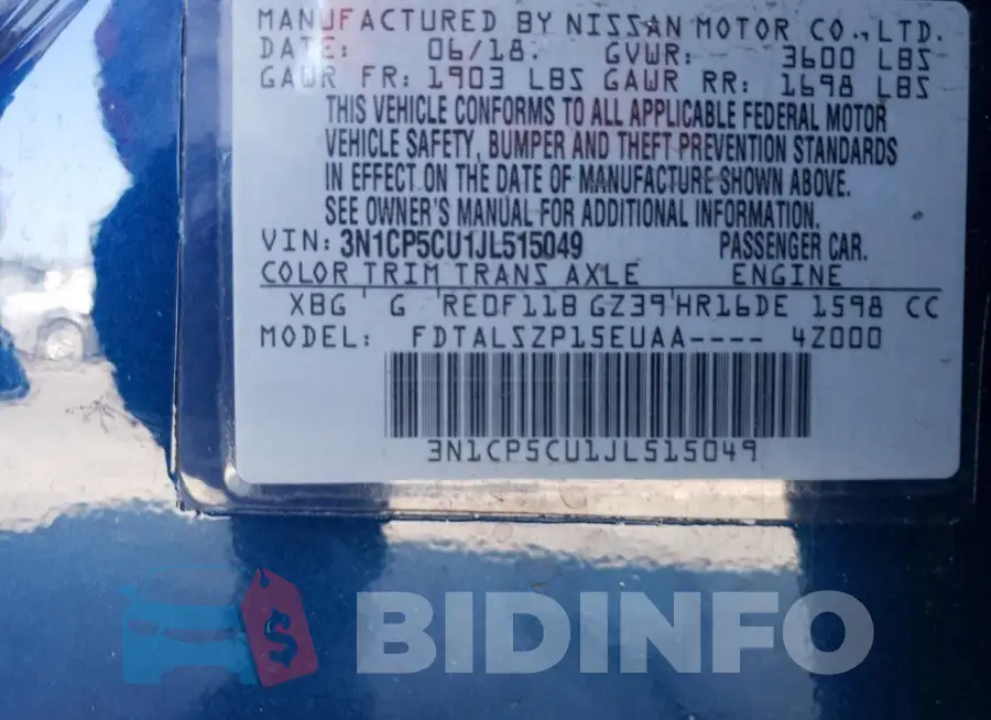 3N1CP5CU1JL515049 Photo# 12