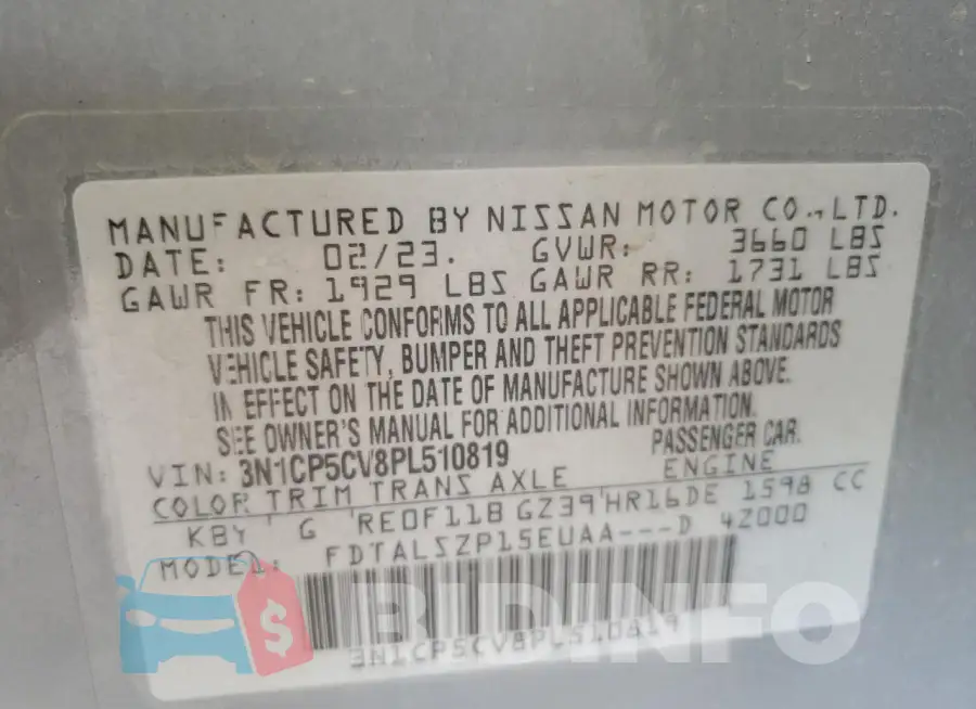 3N1CP5CV8PL510819 Photo# 13