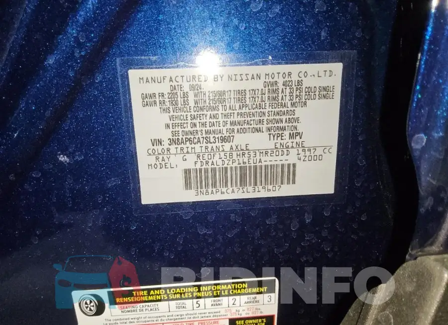 3N8AP6CA7SL319607 Photo# 14