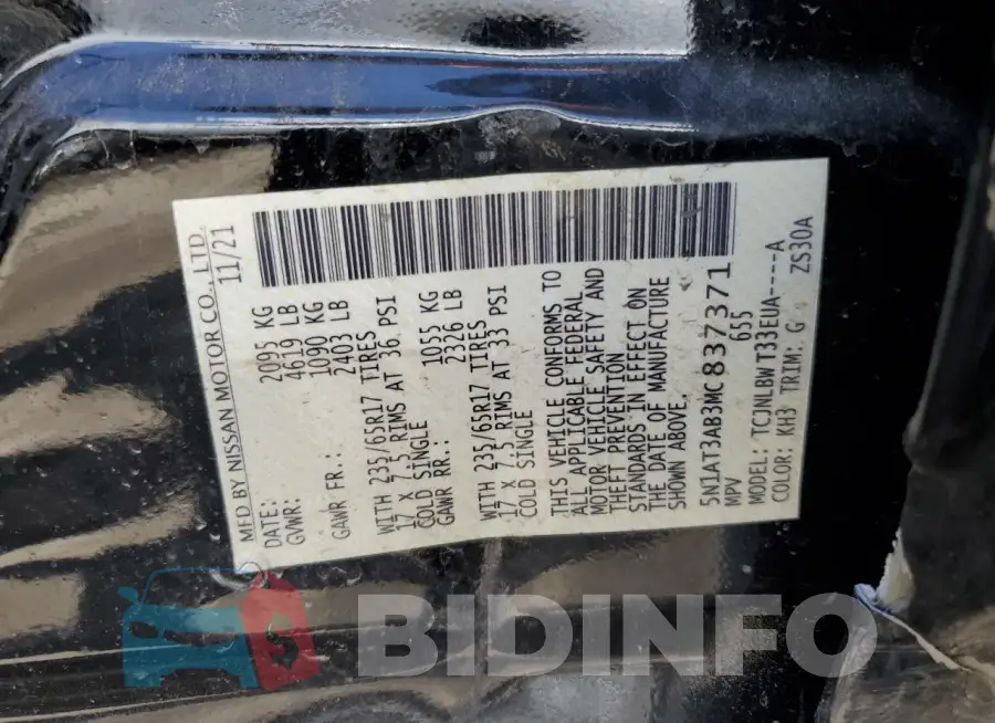 5N1AT3AB3MC837371 Photo# 12