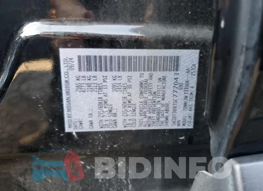 5N1BT3BB3SC777043 Photo# 14