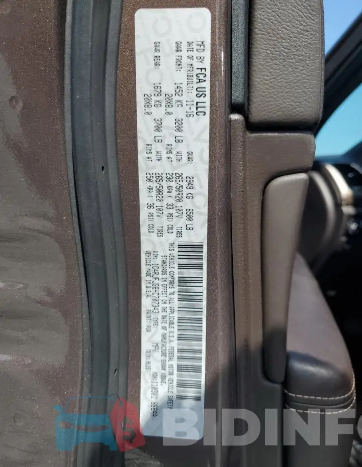 1C4RJFJG6HC707343 Photo# 13