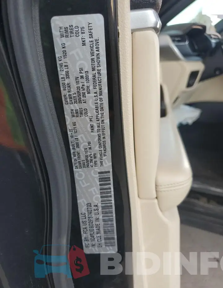 1C4RJGBG2P8740703 Photo# 13
