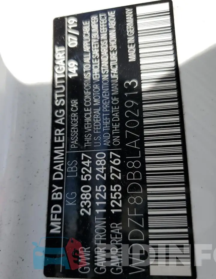 WDDZF8DB8LA702913 Photo# 12