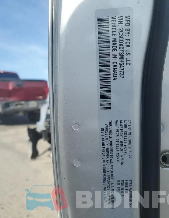 2C3CDXCT3MH547737 Photo# 13