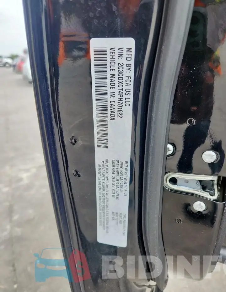2C3CDXCT4PH701022 Photo# 12