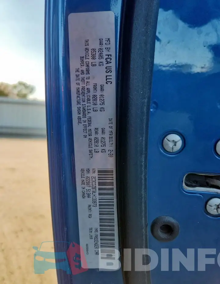 2C3CDZBT0LH133973 Photo# 12