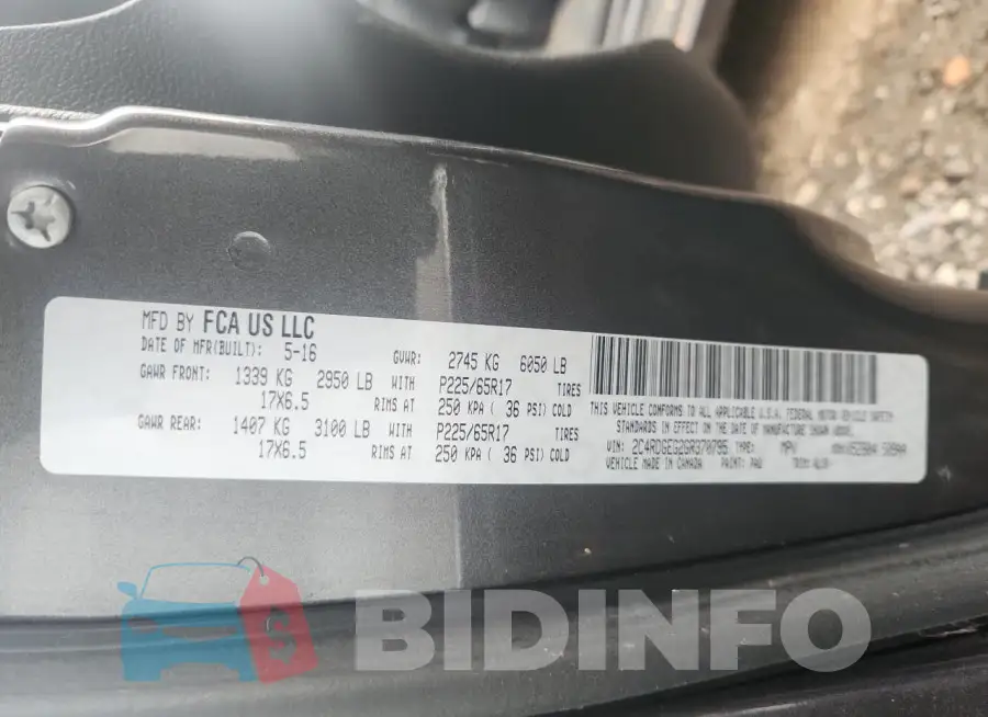 2C4RDGEG2GR370795 Photo# 13