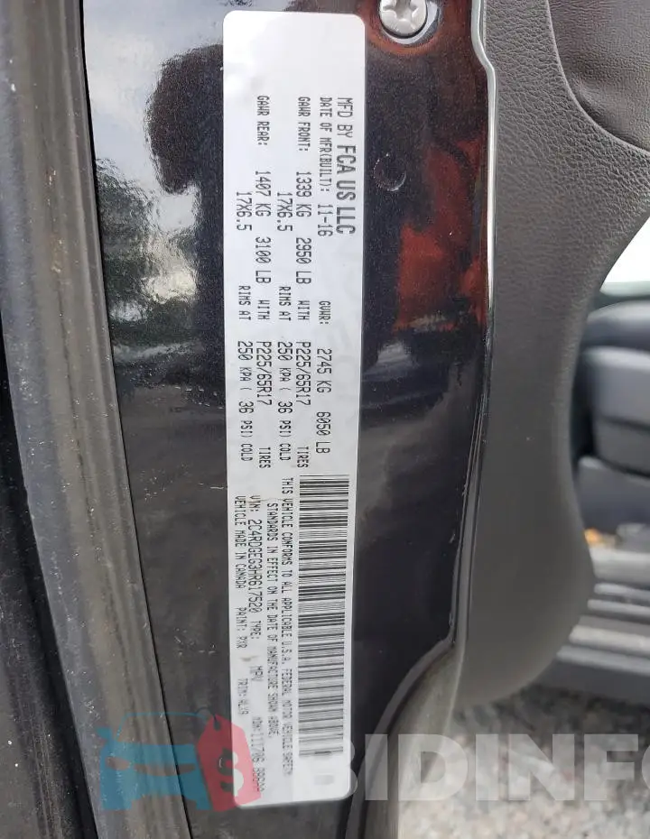 2C4RDGEG3HR617520 Photo# 13