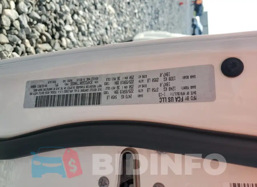3C4PDCGG8KT700555 Photo# 13
