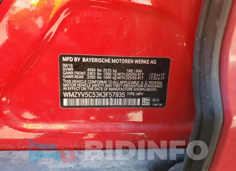 WMZYV5C53K3F57935 Photo# 12