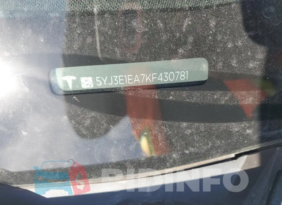 5YJ3E1EA7KF430781 Photo# 13