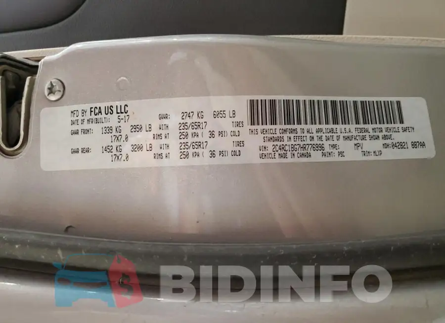 2C4RC1BG7HR776996 Photo# 13