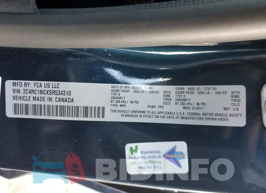 2C4RC1BGXSR534310 Photo# 13